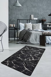 Conceptum Alfombra de Pasillo Marble Multicolor 80 x 150 cm